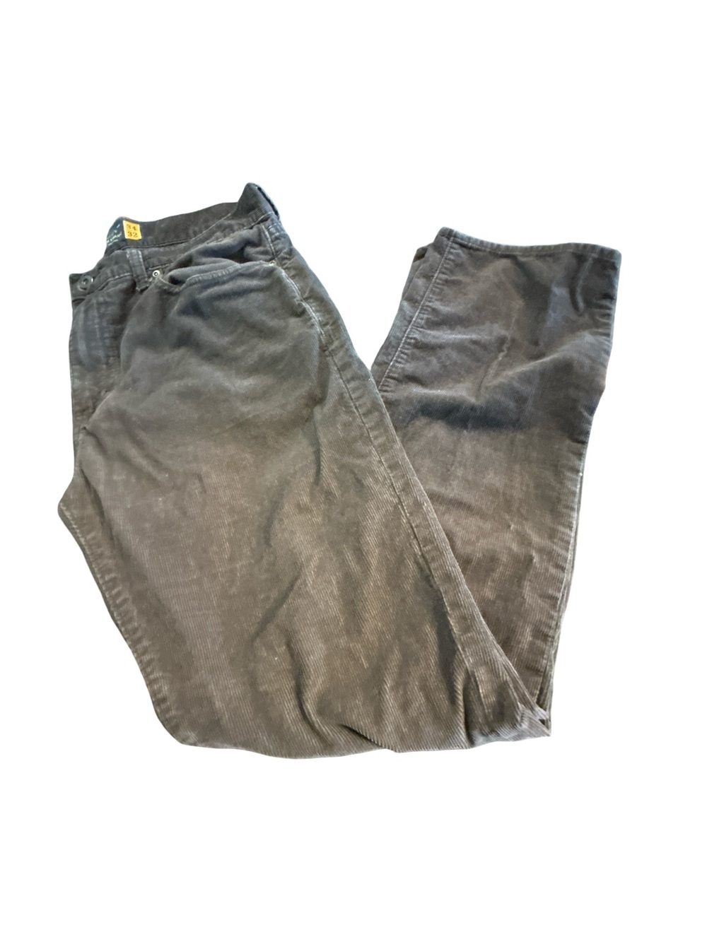 J.Crew Men Slim Straight Y2K Dark-academia Brown Corduroy Pants 34x32 Preppy